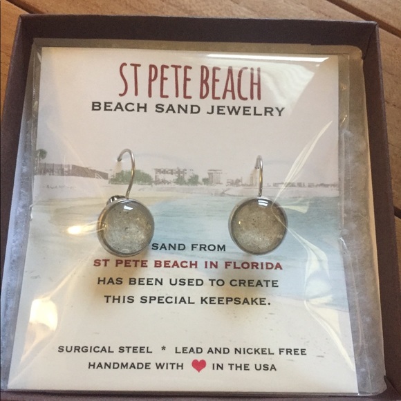 Jewelry - NEW Beach Sand Earrings from St Pete Florida